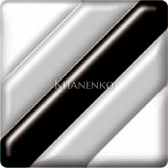 Фьюзинг квадрат DFTA 005 черно-белые полосы, 4 см