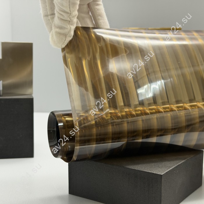Декоративная пленка MORU бронза прозрачная 1,52х5 м, шаг 12 мм