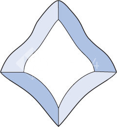 Бевелс AV76.1 дизайнерский 56 х 61 мм