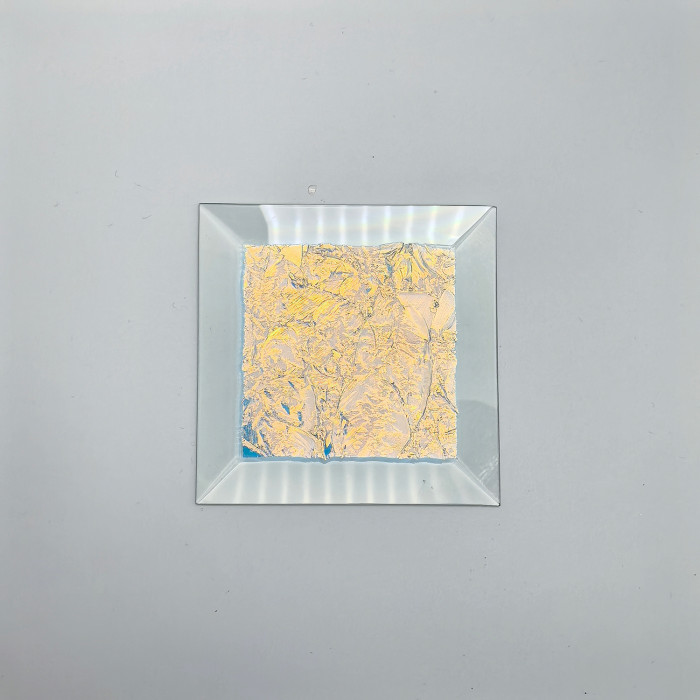 Бевелс AV19 дихроичный квадрат 76 х 76 мм голубой мороз