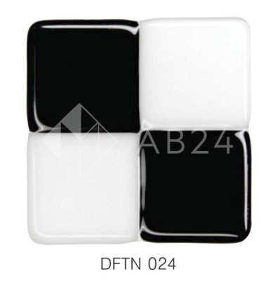 Фьюзинг квадрат DFTN 024 черно-белого цвета, 6 см