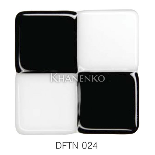 Фьюзинг квадрат DFTN 024 черно-белого цвета, 6 см