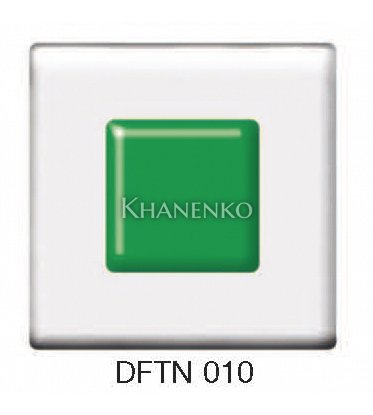 Фьюзинг квадрат DFTN 010 цвета прозрачно-изумрудного, 6 см