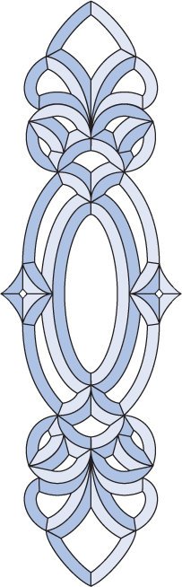 Бевелс AV337 (23 элемента) 228 х 736 мм