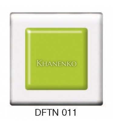 Фьюзинг квадрат DFTN 011 цвета прозрачно-зеленого, 6 см
