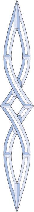 Бевелс AV246 (10 элементов) 135 х 830 мм