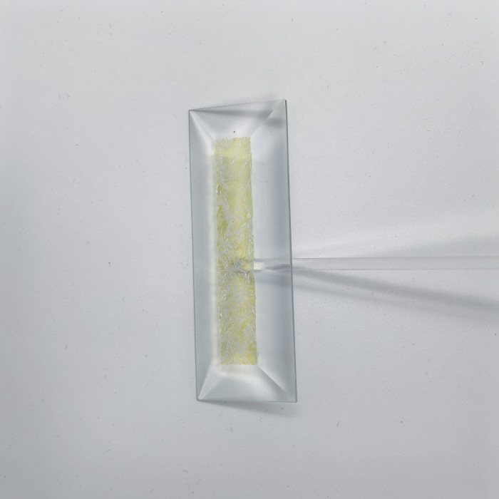 Бевелс AV222 дихроичный прямоугольник 101 х 38 мм желтый мороз