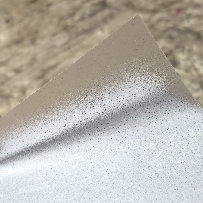 Декоративная витражная пленка Sparks White Crystal (эффект морозных искр)