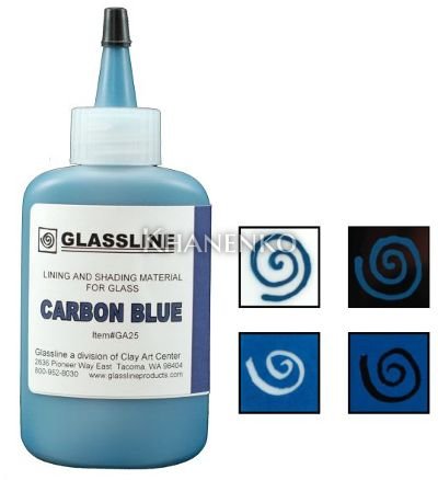 Краска для фьюзинга GlassLine, сине-черная