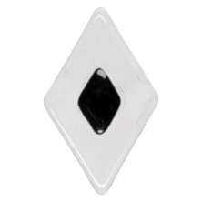 Фьюзинг ромб DFTT 005 цвета прозрачно-черного, 5,3 см х 8,9 см