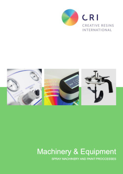 Каталог оборудования Creative Resins International